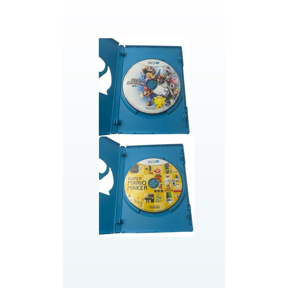 Nintendo Wii U Disc Only - Super Smash Bros & Super Mario Maker Game Lot